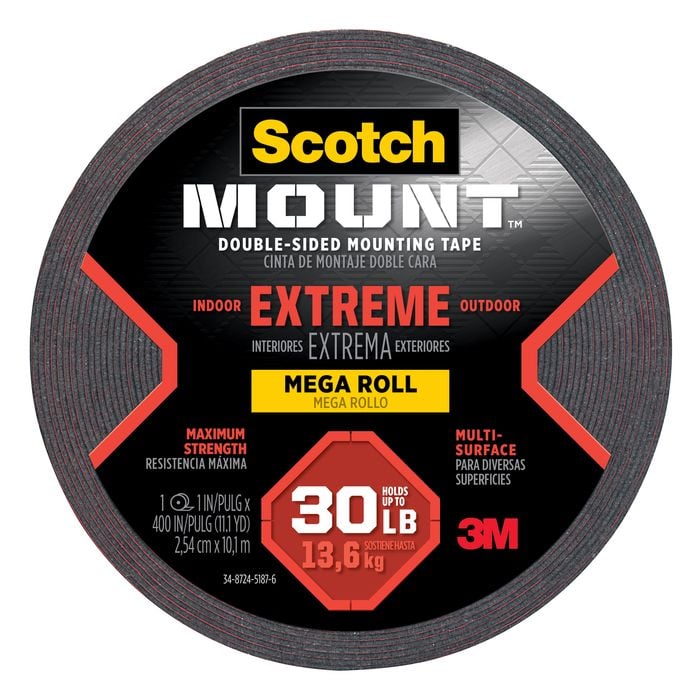 Scotch-Mount 2.54 x 1016 cm Extreme Double-Sided Mounting Tape Mega Roll