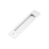 Lane Brushed Satin Chrome Flush Pull Square Handle - 2 Pack