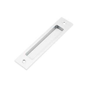 Lane Brushed Satin Chrome Flush Pull Square Handle - 2 Pack