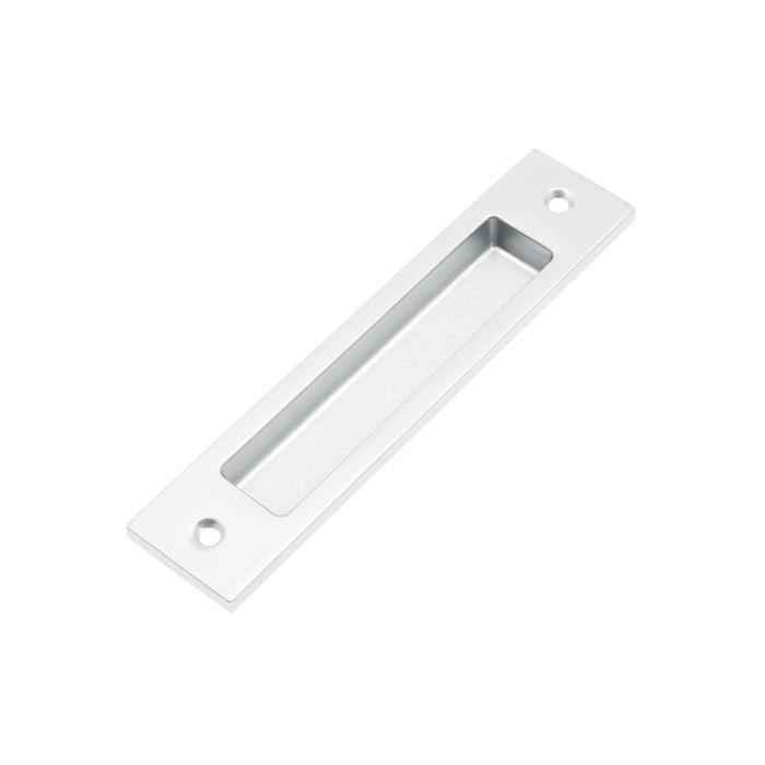 Lane Brushed Satin Chrome Flush Pull Square Handle - 2 Pack