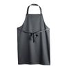 Le Chef Bib Apron Storm Grey Professional Hospitality Cookware Adjustable Neck Strap