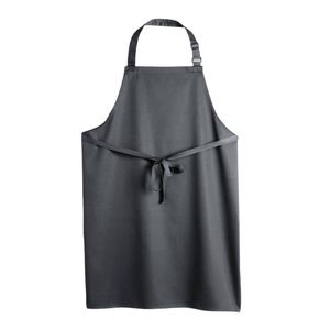 Le Chef Bib Apron Storm Grey Professional Hospitality Cookware Adjustable Neck Strap