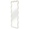 Astin Sinclair 1700 x 600mm White Boucle Mila Wave Mirror