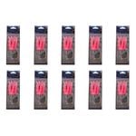 10x Wilson Rigged to Jig Rig 3 Hook Squid Style Jig Fully UV Active - Colour #4