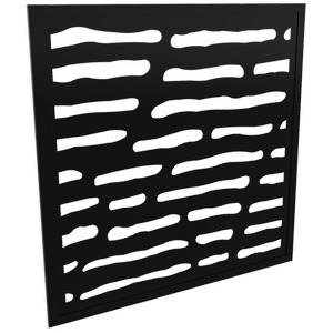 ProtectorAl 300 - 940 x 300 - 940mm Black Slate Framed Composite Decorative Panel