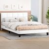 Alfordson Bed Frame King Size Leather White