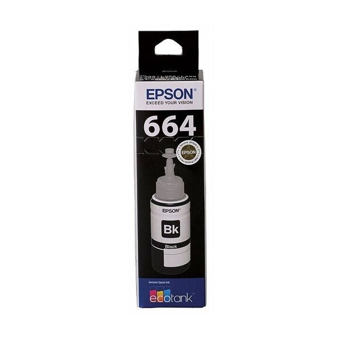 Epson Epson T664 Black EcoTank 664 Ink Toner Bottle C13T664192 Genuine Original