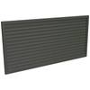 ProtectorAl 1001 - 2000 x 300 - 1000mm Woodland Grey Horizontal 5mm Overlap Aluminium Welded Louver Panel