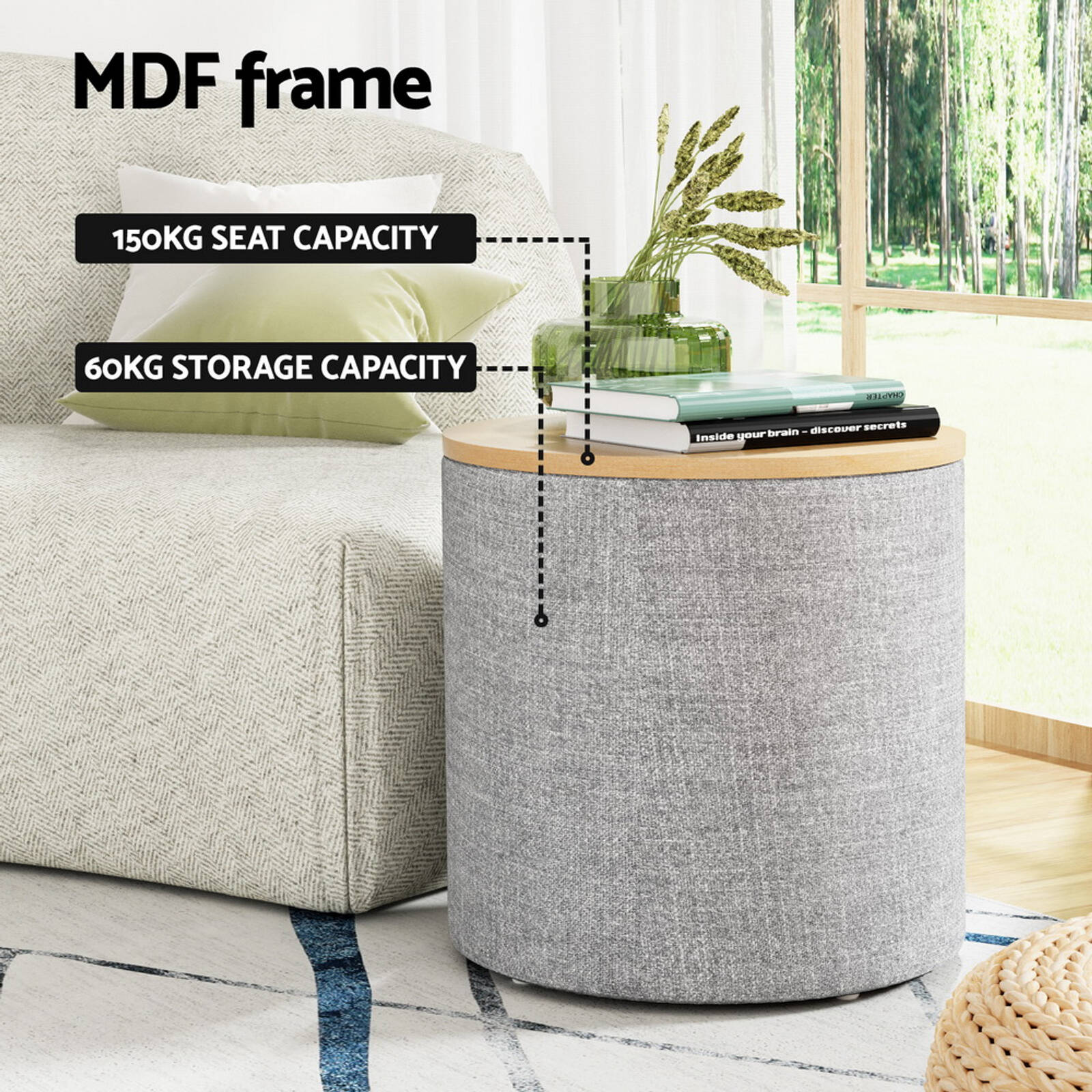 Bunnings storage ottoman hotsell