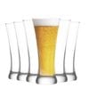 LAV Sorgum Beer Glasses - 380ml - Pack of 6 Pilsner Glasses Pint Glasses Pub Supplies
