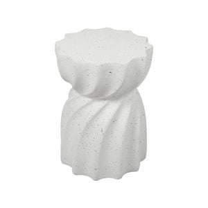 Levede Side Table Terrazzo Hourglass Magnesia Stool Stand Outdoor Top 35cm
