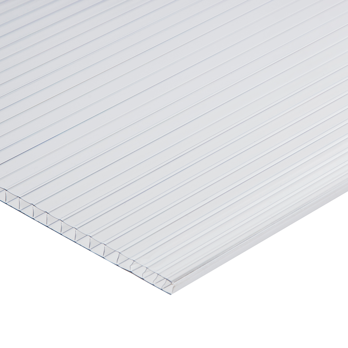 Sunlite 8 1.2 x 0.61m Clear Twinwall Polycarbonate Sheet - 1200mm