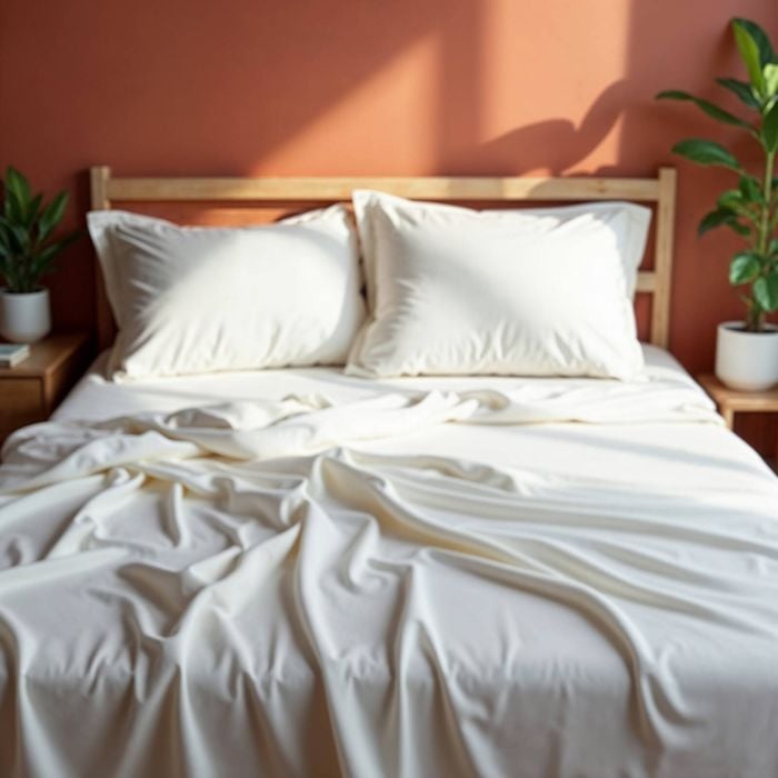 Royal Comfort Bamboo Cotton Bed Set White Queen