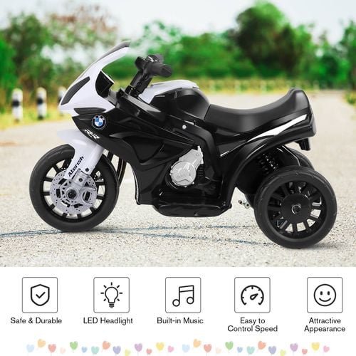Costway 6V Kids Electric Ride on Motorcycle Licensed BMW Toy Car Black Bunnings Australia