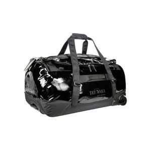 Tatonka Nylon Barrel Roller L/80L Outdoor Travel Wheeled Duffel Black Gloss