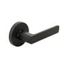 Ikonic San Fran Matte Black Passage Lever Set - Passage Matte Black