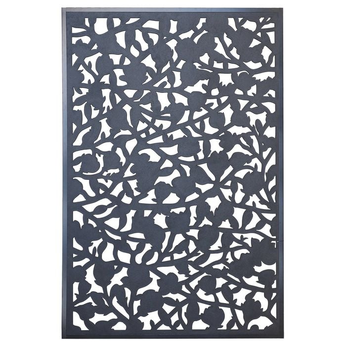 Matrix 1800 x 1200 x 9mm Charcoal Magnolia Décor Screen with Frame