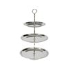 SSH COLLECTION Kate 52cm Tall 3 Tier Cake Stand - Polished Steel