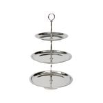 SSH COLLECTION Kate 52cm Tall 3 Tier Cake Stand - Polished Steel