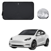 Front Windscreen Sun Shade for Tesla Model Y 2022 - Current - Standard 150 x 85 cm - Black