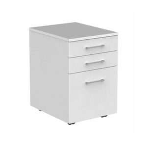 Olg Ekosystem Mobile Pedestal 2 Drawer And File White W400mm X D500mm X H600mm