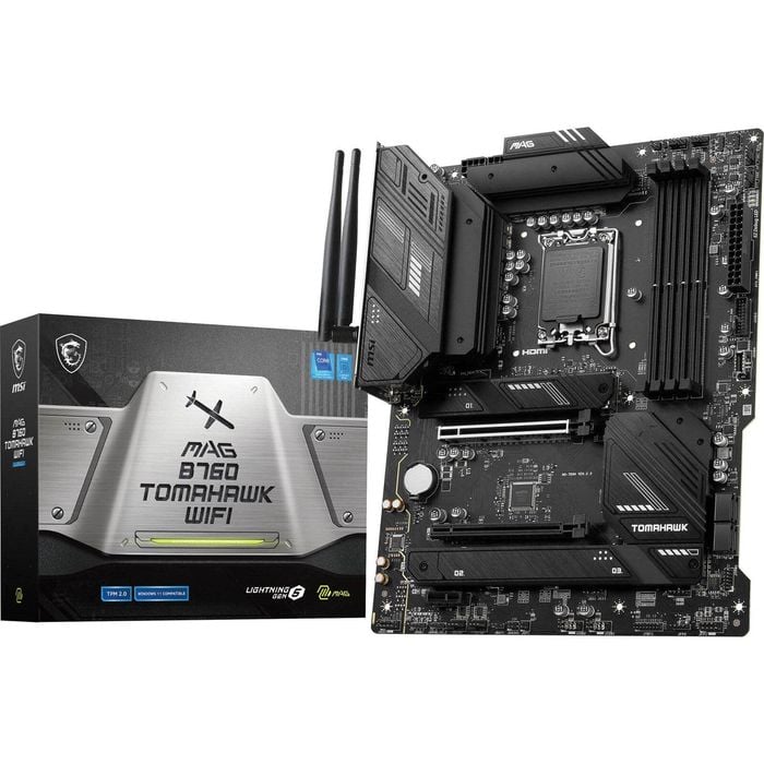 MSI MAG B760 TOMAHAWK WIFI DDR5 ATX Motherboard – LGA1700, WiFi 6E, Intel 13th Gen