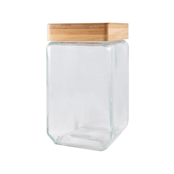 Scullery Bamboo & Glass Square Canister 1.5L