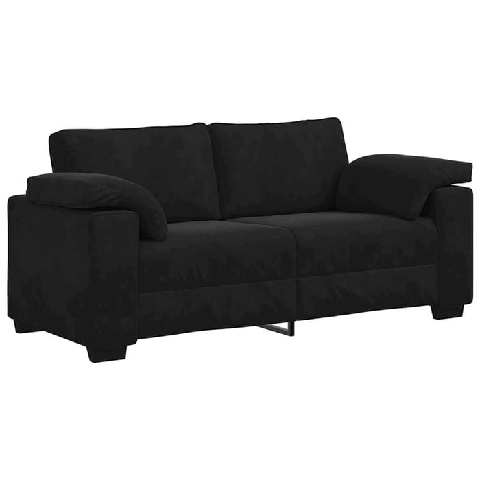 vidaXL Loveseat Sofa Black 140 cm Velvet loveseat sofa settee 2 seater sofa