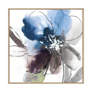 Artey | Flower Power II - Framed Canvas - Natural Frame - 84 x 84cm