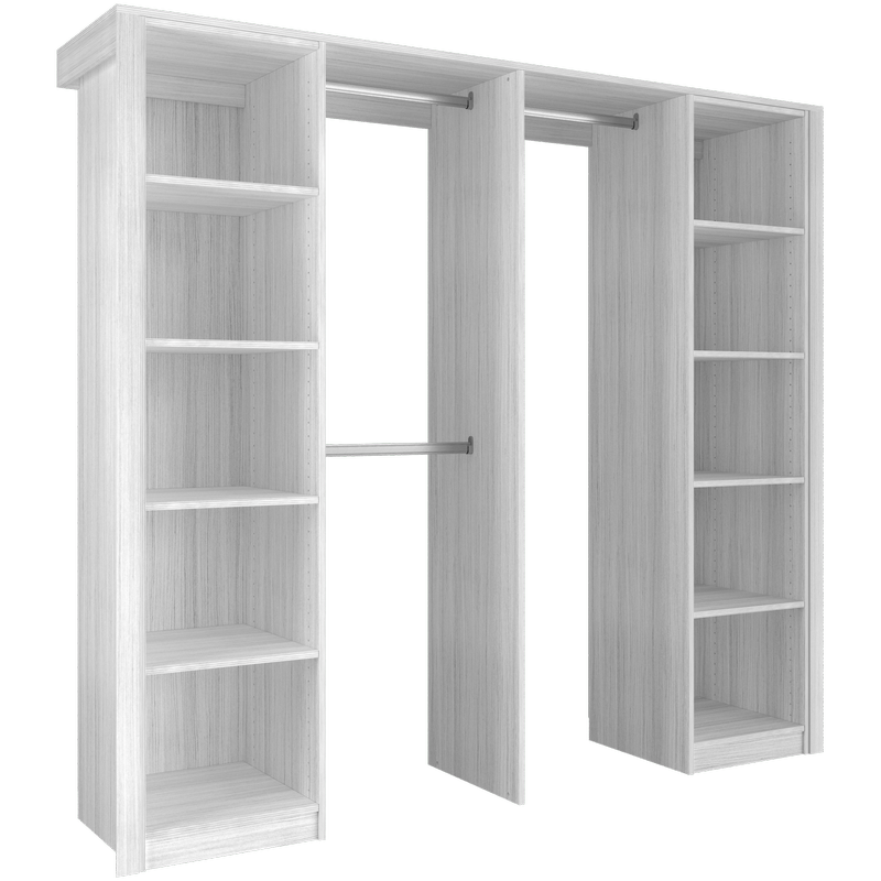 Lugna 2100 - 2400mm Mist Pack 5 Opening Built In Wardrobe Package