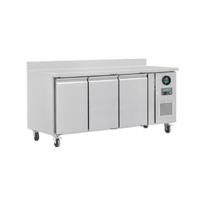 Polar U-series 3 Counter Door Freezer With Upstand 417ltr - Under Bench Freezers (dl917-a)