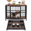 Advwin Dog Crate Furniture Foldable Heavy Duty Pet Kennel End Table