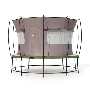 VULY Ultra 2 Pro Large 14ft Trampoline with Enclosure - Round Kids Trampolines Bundle With Tent Wall and Shade Cover