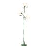 Oikiture 3-light Floor Lamps Freestanding Metal Lamp Acrylic Shade