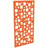 ProtectorAl 300-1200w x 1201-2400h Orange/Gloss White Squares Unframed Composite Deco Panel