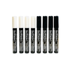 Surfpaints Black & White Acrylic Paint Pens - 4mm Durable Bullet Nibs for All Surfaces