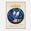 Galrie Herbert Leupin Vintage Rolex Watch Art Print - Iconic Mid-Century Design, Wood Frame, A2 42 x 60cm (16 x 24inch)