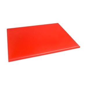 Hygiplas Chopping Board Extra Thick High Density Red 600x450x25mm Commercial Kitchen Food Prep