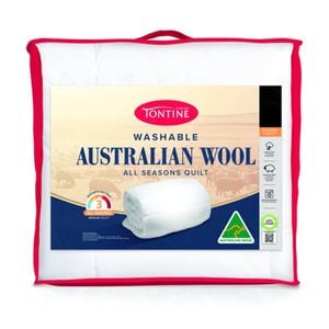 Tontine Washable Australian Wool Breathable Quilt All Seasons Queen