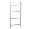 P&P Whitewash Wooden Leaning Ladder Decorative Blanket Towel Rack Stand