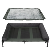 P&P Gray Pet Cot with Bolster Support and Breathable Mesh Design for Dogs to Lounge(2XL)