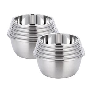 Soga 2x 5pc Stainless Steel Mixing Bowls