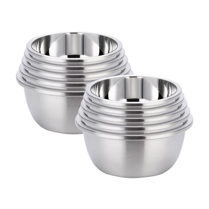 Soga 2x 5pc Stainless Steel Mixing Bowls
