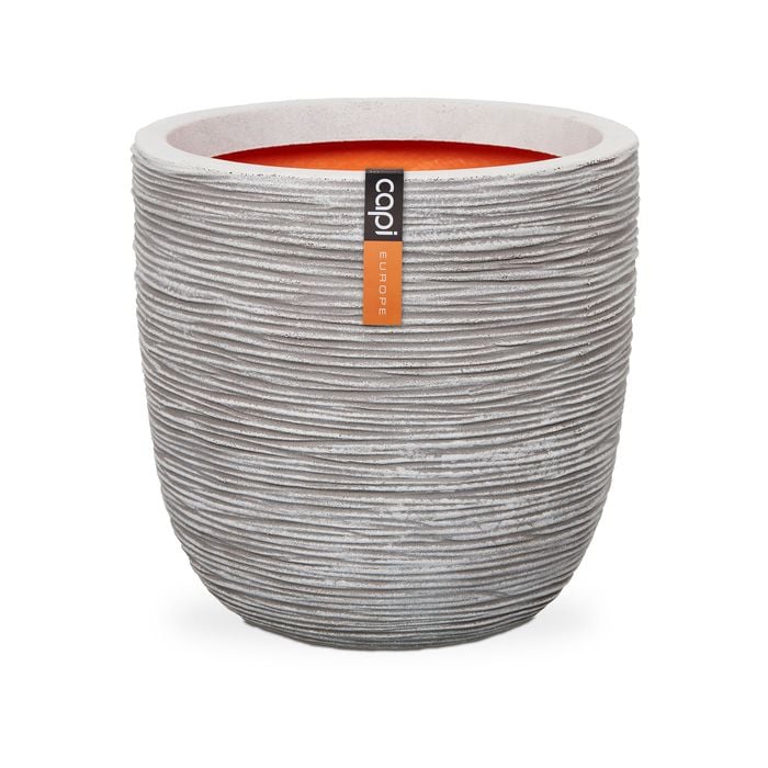 Capi 35 x 34cm Ivory Rib Outdoor Plant Pot