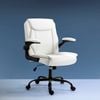 Homfurn Executive Office Chair Mid Back Ergonomic Comfortable Desk Chair