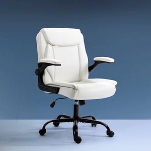 Homfurn Executive Office Chair Mid Back Ergonomic Comfortable Desk Chair