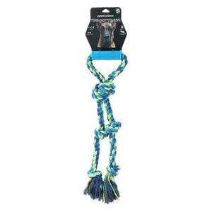 Paws & Claws Twin Knotted Rope Tugger Toy W/ Handle 50cm