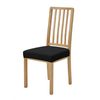 Anyseat Chair Cover Plain Black Stretch Seat Cover For Home Dinning Kitchen Washable Removable