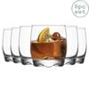 LAV Adora Whisky Tumbler Glasses - 290ml - Pack of 6 Whiskey Glasses