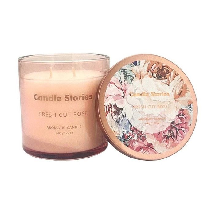 Candle SOY Jar 360g Fresh Cut Rose